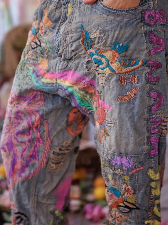 🌈NWT MAGNOLIA PEARL BANANA CIRCUS MINER DENIMS🌈 - Picture 3 of 11